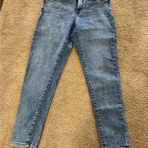 Banana Republic Blue Skinny Jeans with Stonewashed Finish